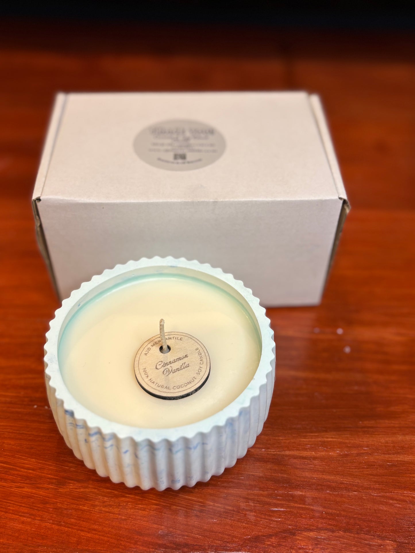 Handmade Soy Coconut Wax Candle | Reusable Jesmonite Vessel | Luxury Home Décor Candle | Artisan Gift