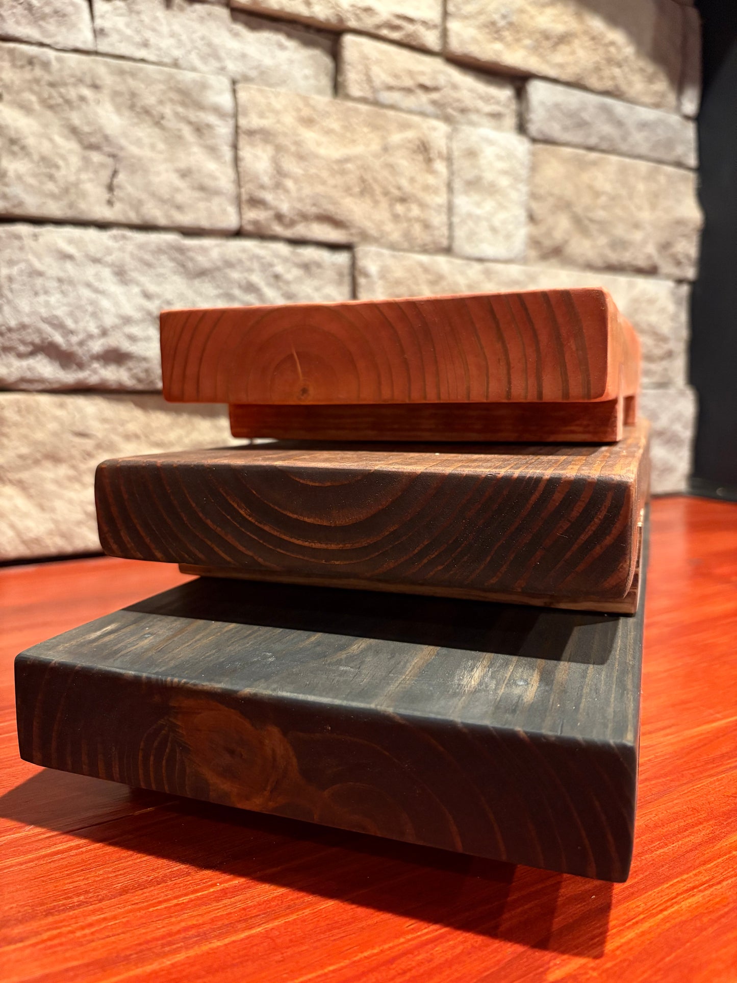 Handcrafted Wooden Display Risers - Set of Three or Individual Sizes | Amy John Designs