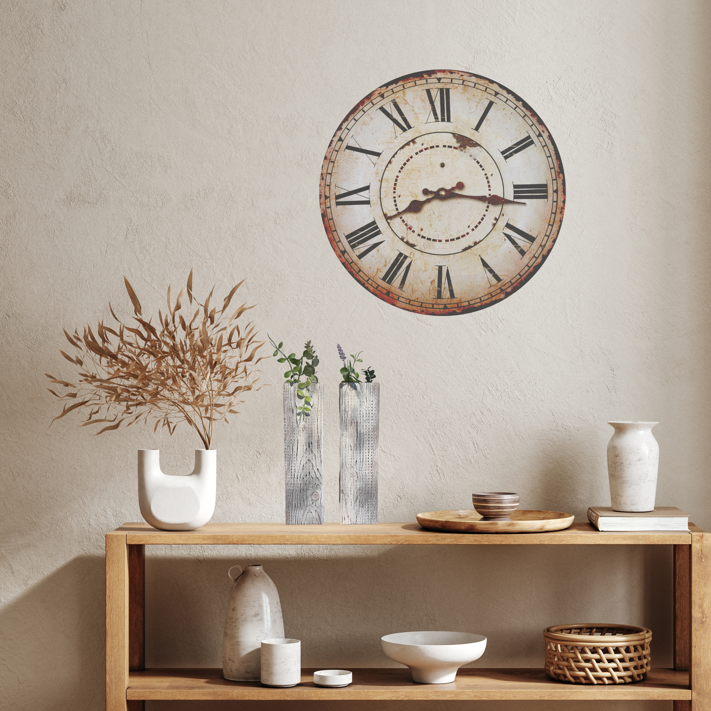 Farmhouse Wall Sconce Set, Wall Planters, Wall Hanging, Farmhouse Wall Decor, Wood Wall Pockets, Rustic Wall Decor