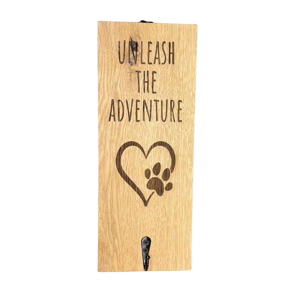 Wooden Dog Leash Holder – “Unleash the Adventure”