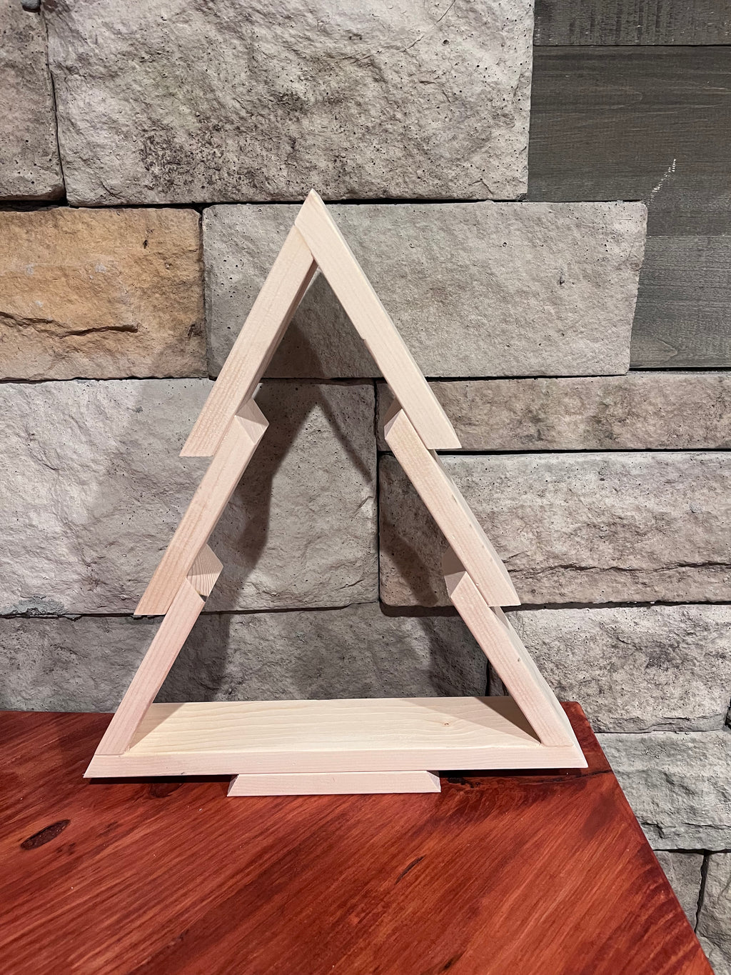 Elegant wooden Christmas decorations showcasing traditional craftsmanship and festive holiday spirit