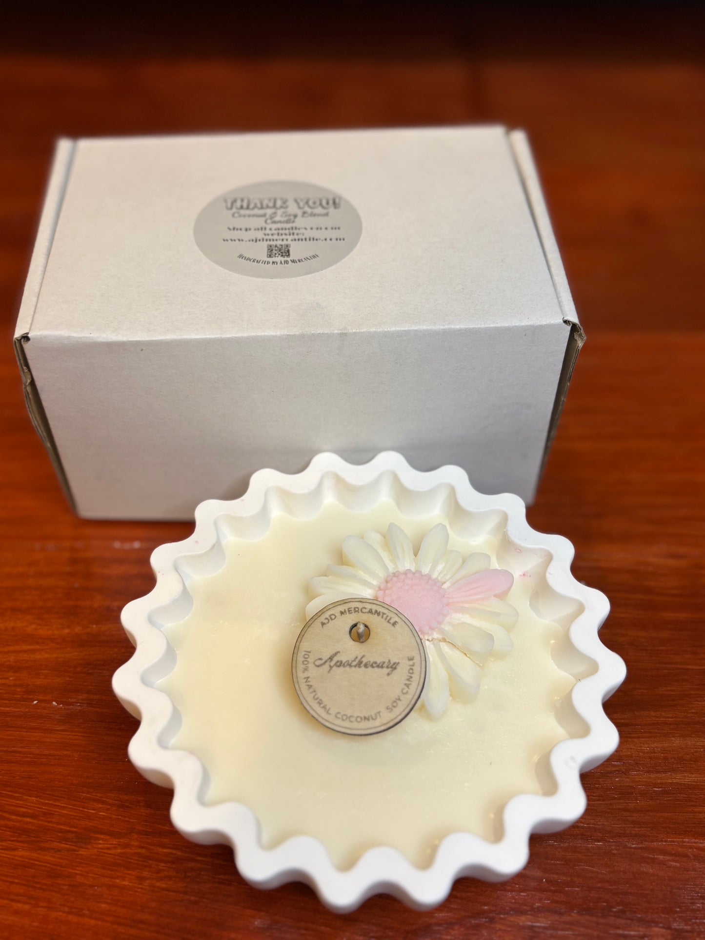 Handmade Soy Coconut Wax Candle | Reusable Jesmonite Vessel | Luxury Home Décor Candle | Artisan Gift