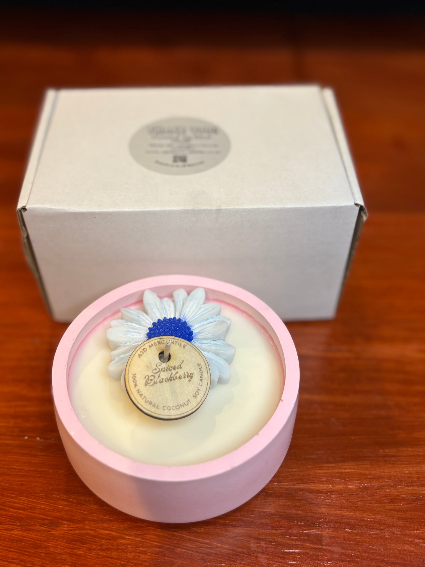 Handmade Soy Coconut Wax Candle | Reusable Jesmonite Vessel | Luxury Home Décor Candle | Artisan Gift