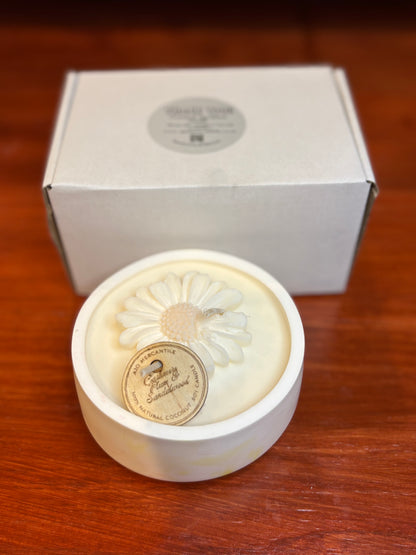 Handmade Soy Coconut Wax Candle | Reusable Jesmonite Vessel | Luxury Home Décor Candle | Artisan Gift