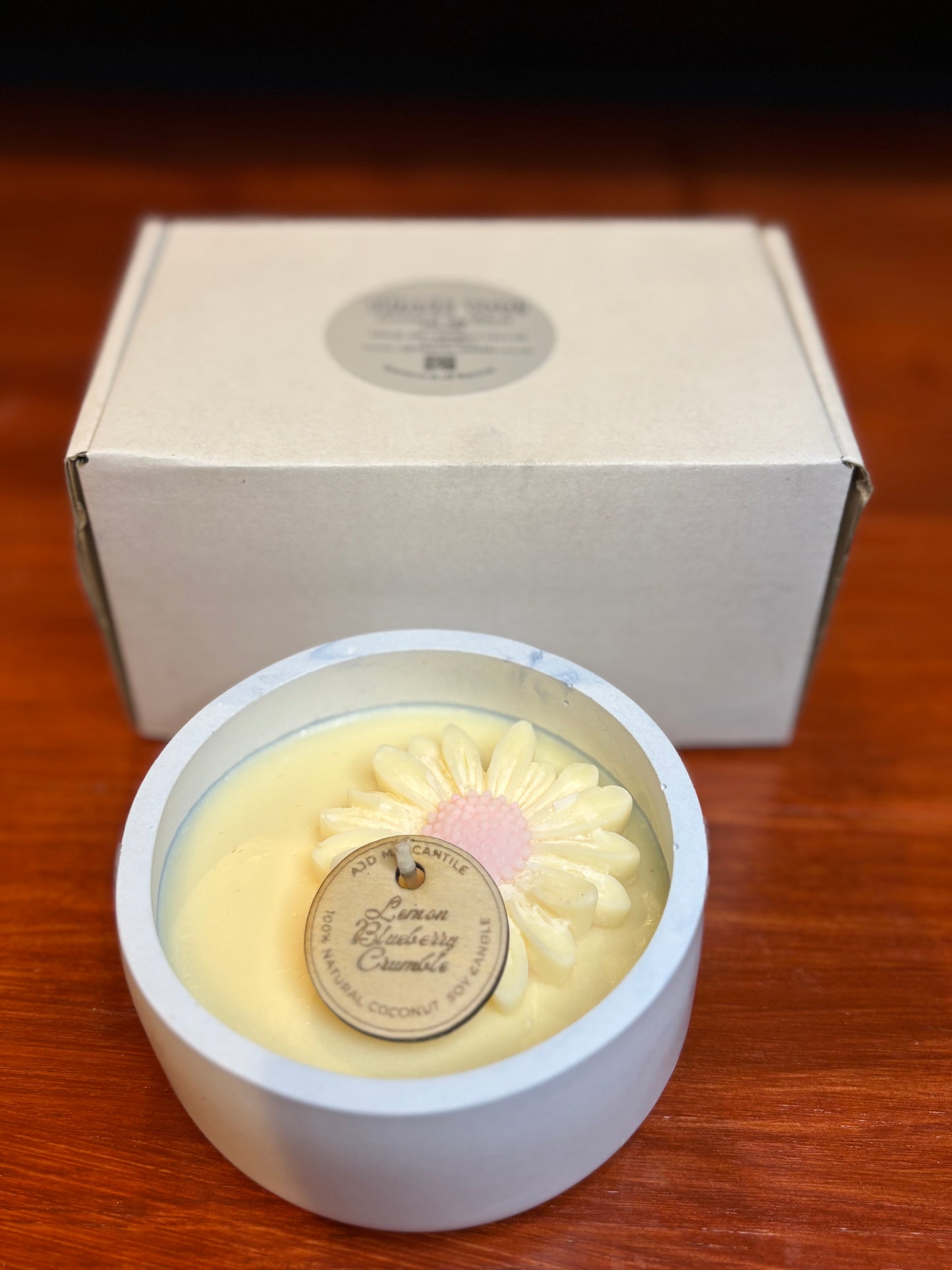 Handmade Soy Coconut Wax Candle | Reusable Jesmonite Vessel | Luxury Home Décor Candle | Artisan Gift