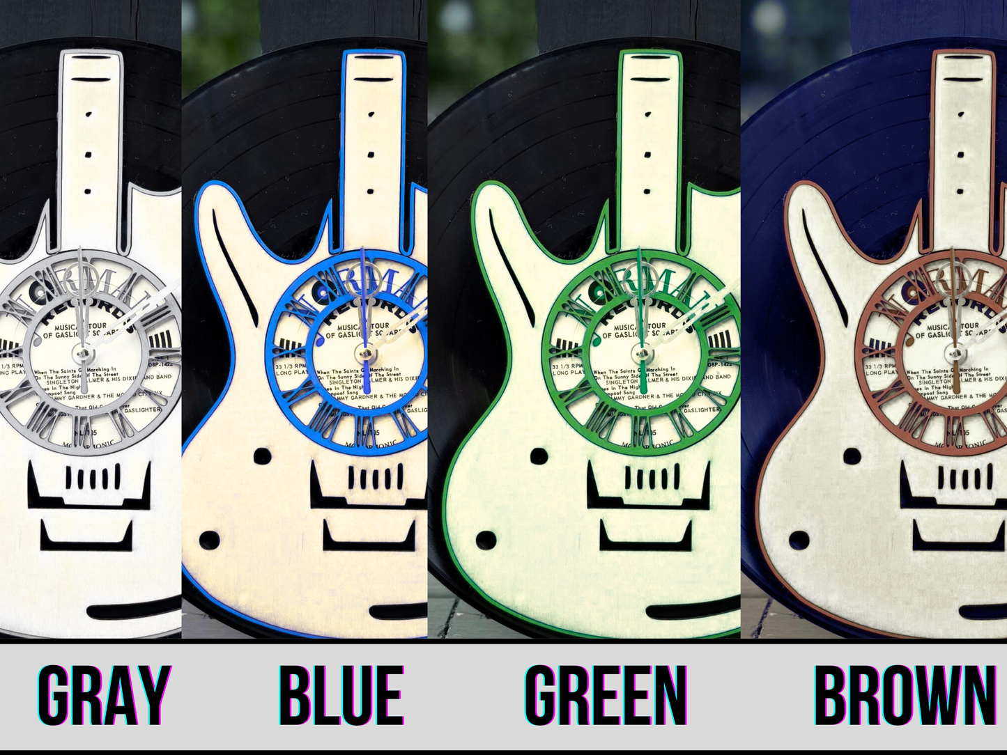 Custom Vinyl Record Clock