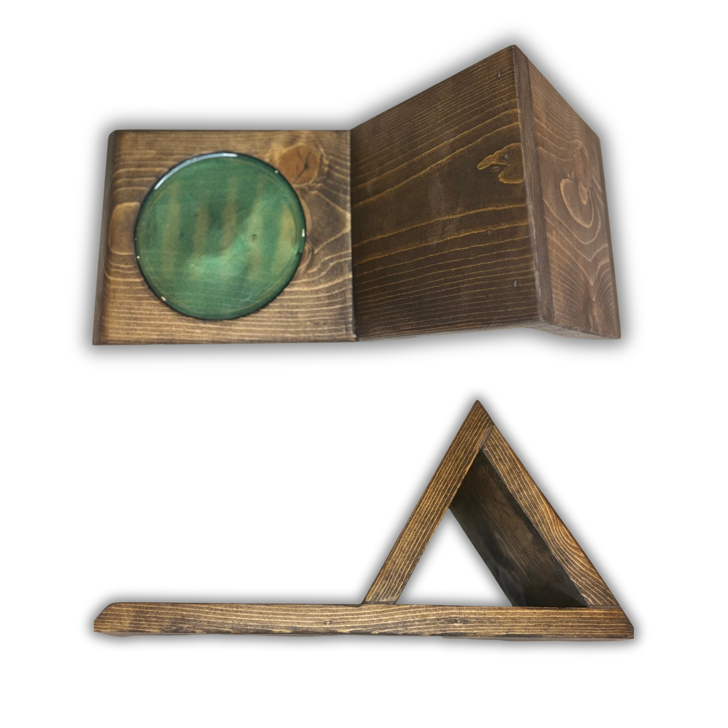 Book & Beverage Holder – Resin Accent – Multiple Colors