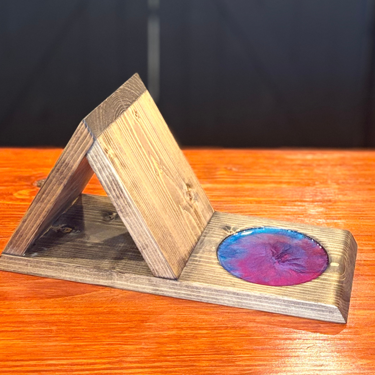 Book & Beverage Holder – Resin Accent – Multiple Colors