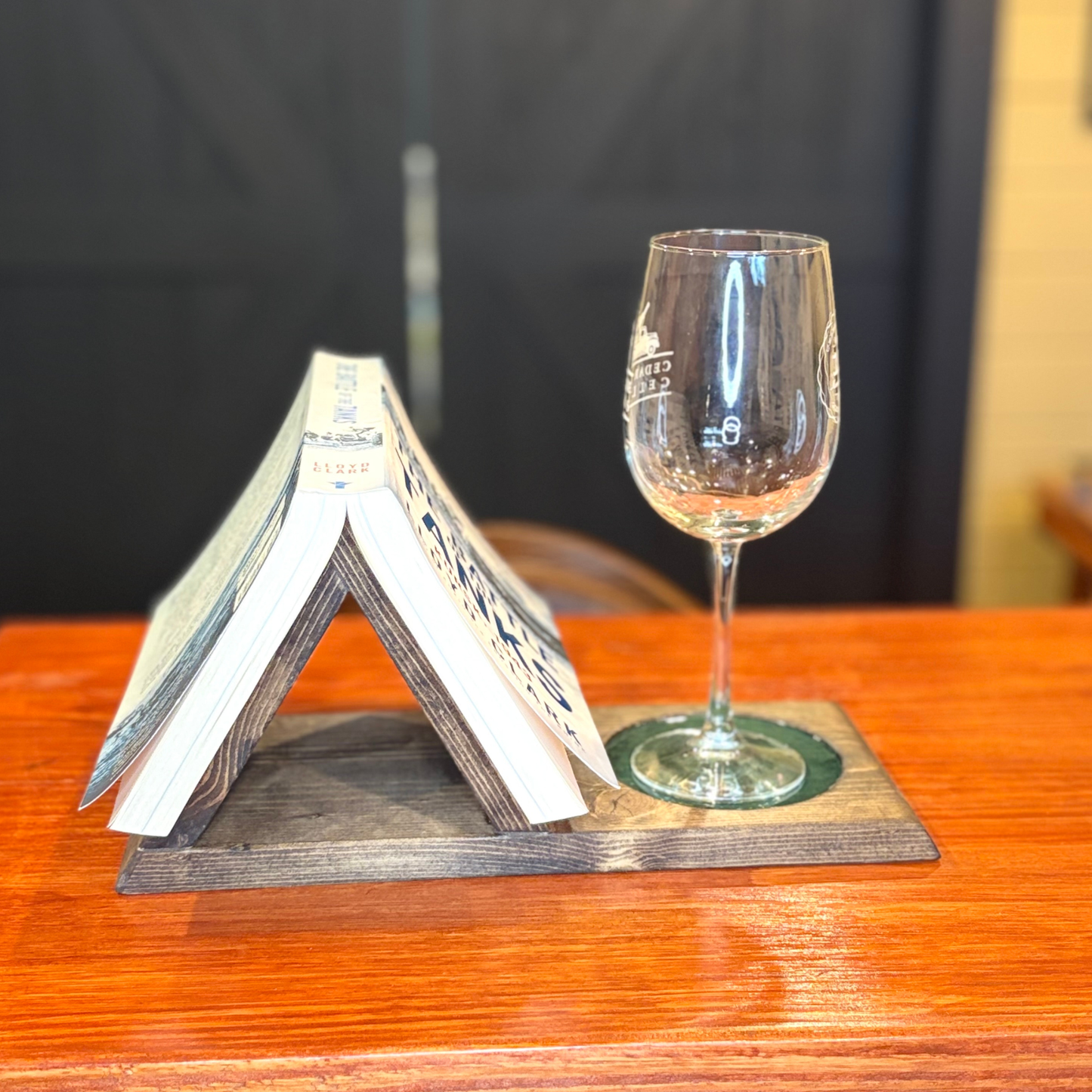 Book & Beverage Holder – Resin Accent – Multiple Colors